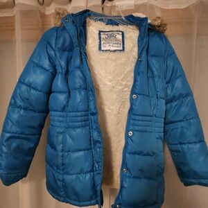 Justice Size 8/10 Blue Girl's Puffer Jacket
